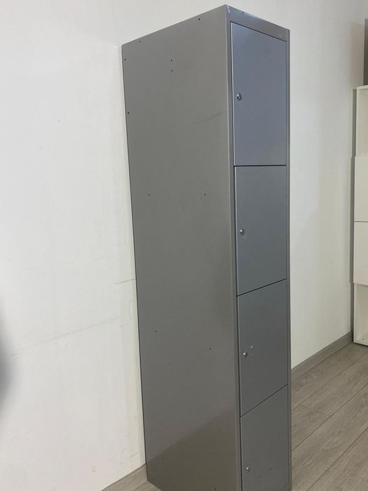 8 Buc. Fișet Metalic tip Vestiar; Dulap Depozitare cu Rafturi și Uși