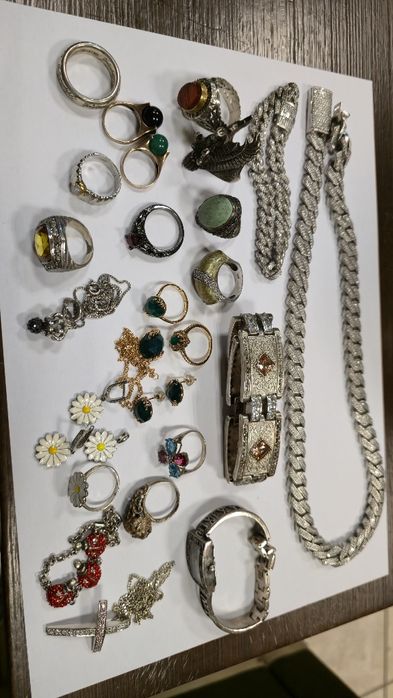 Сребро ТОП !!! маркови изделия пръстени гривни синджири .