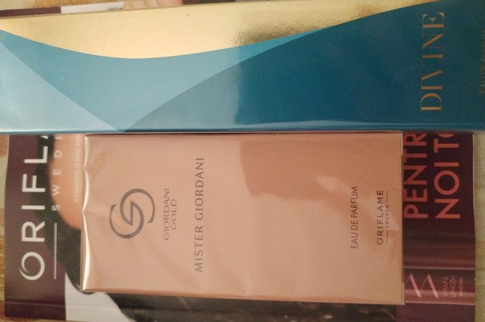 2 parfumuri Oriflame Mister Giordani + Divine – originale