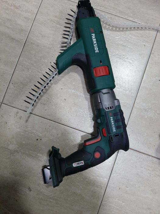 Винтоверт за Гипсокартон  + Приставка за Пълнители PARKSIDE PTBSA 20-L