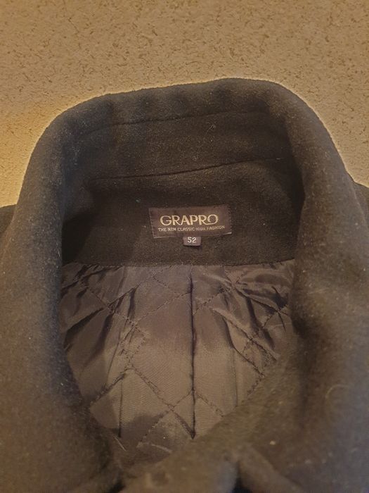 Кашемировое пальто чёрное