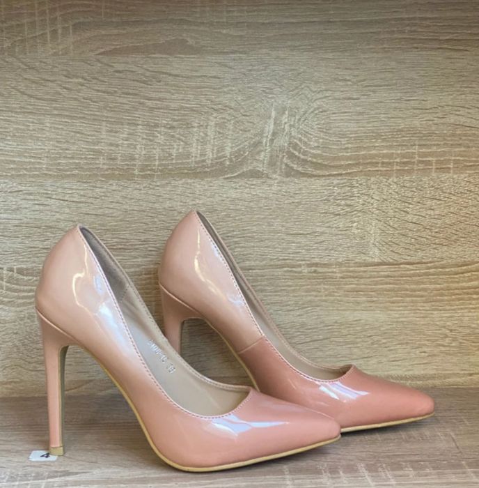 Pantofi superbi, eleganți, Stilleto, cu vârf ascuți, roz, 36