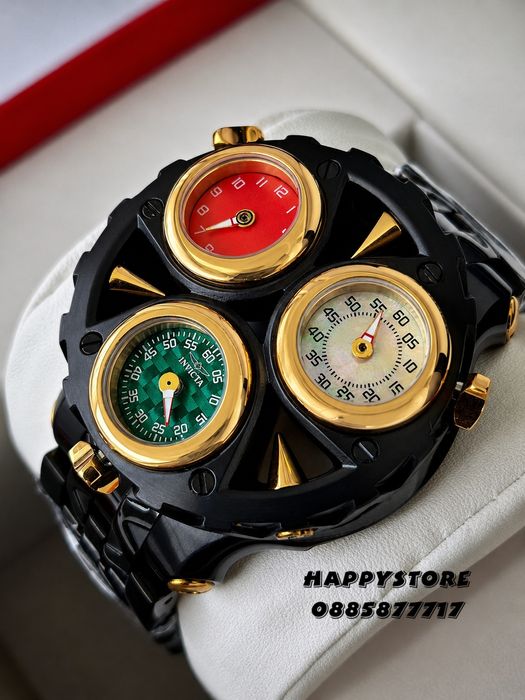 INVICTA Cerberus Black 47 mm, Инвикта нов мъжки часовник