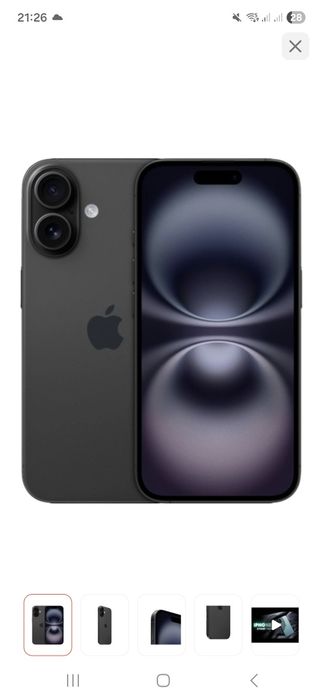 IPHONE 16 черный
