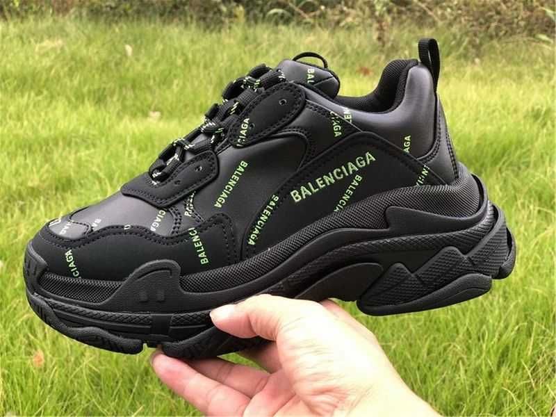 Balenciaga Triple S - Black/Dark Green/White