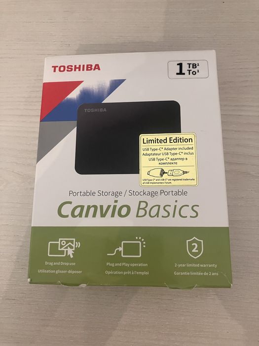 Внешний жесткий диск Toshiba Canvio Basics 1TB (Limited Edition)
