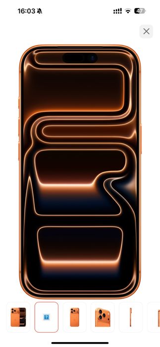 Смартфон Apple iPhone 17 Pro 256Gb оранжевый