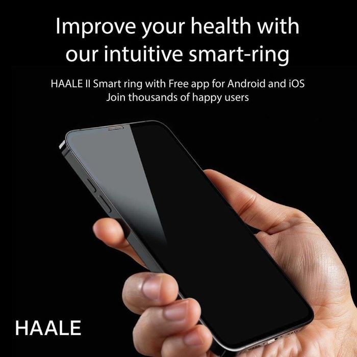 Смарт пръстен HAALE II (Smart Ring) Следене на здраве и сън, Размер 8