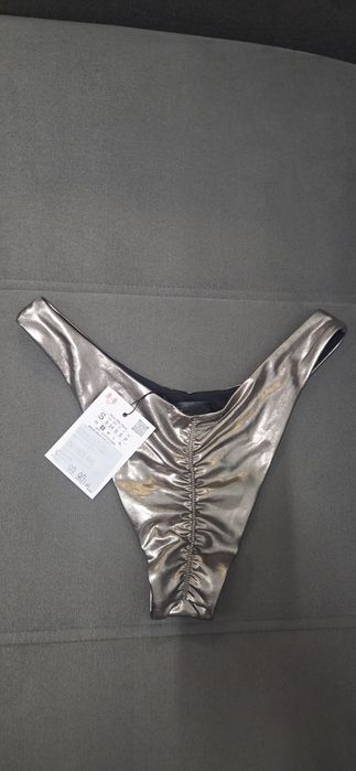 Slip Zara,culoare gri metalizat nou cu eticheta
