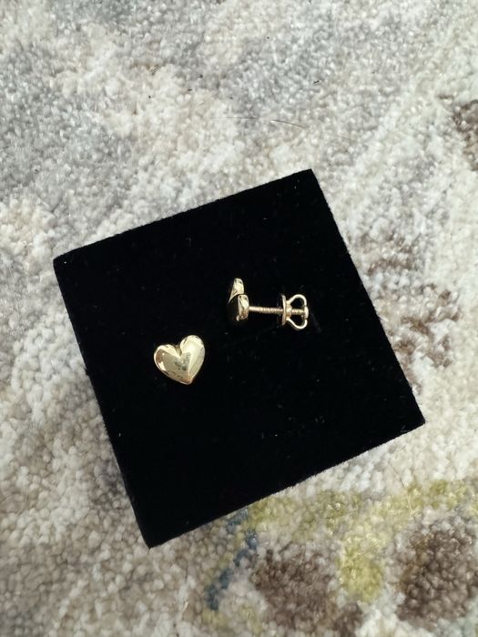 Красивые золотые серьги