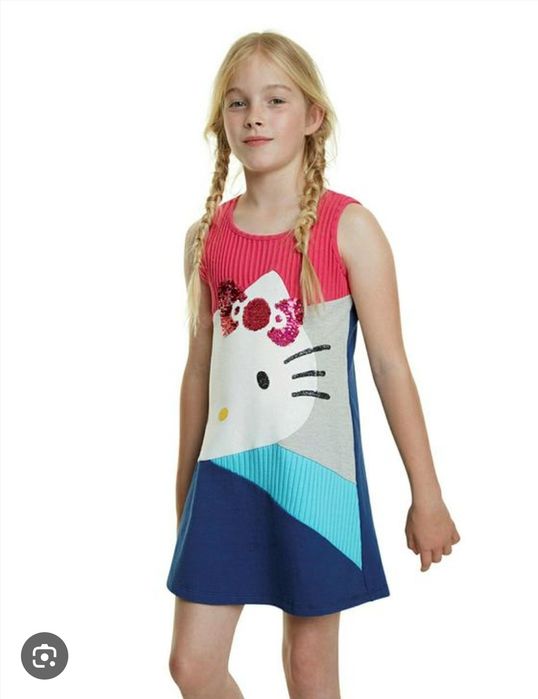 Rochie fetițe Desigual Hello Kitty, 7-8 ani