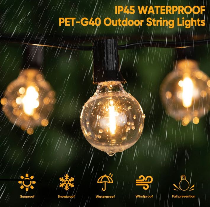 Nou! Ghirlanda Luminoasa 20m 48 becuri Led (bec led)