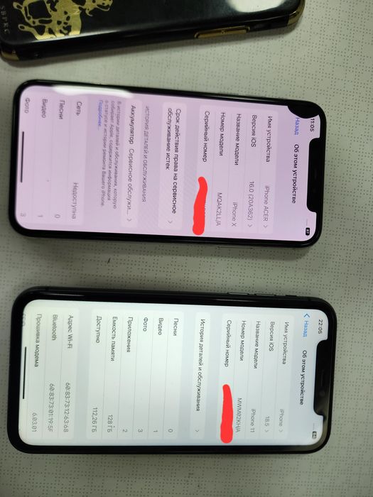 Iphone X LL/A Blask Bat 100% 64GB Face ishlidi