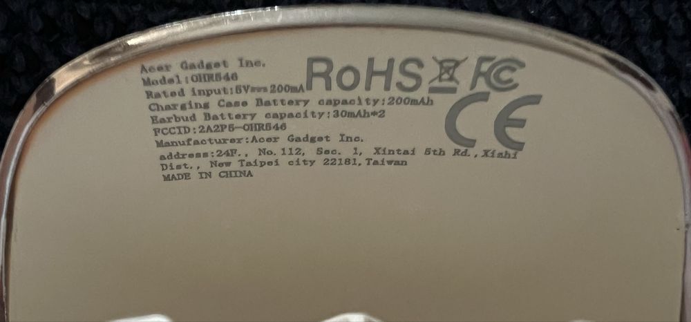 Casti wireless Acer NOI