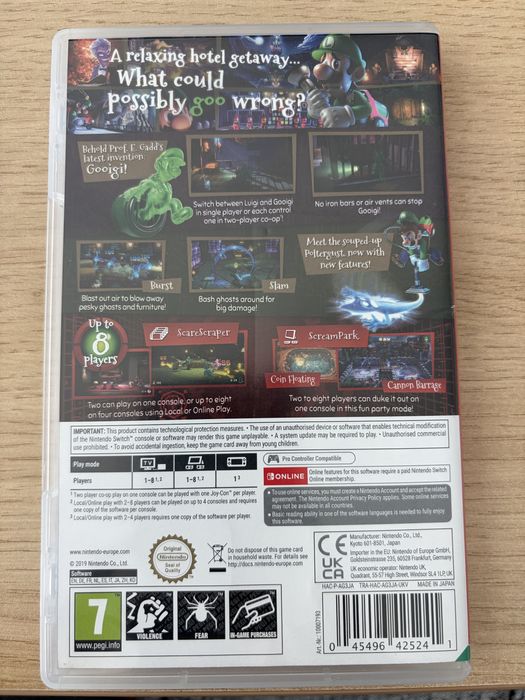 Nintendo switch Luigi's mansion 3