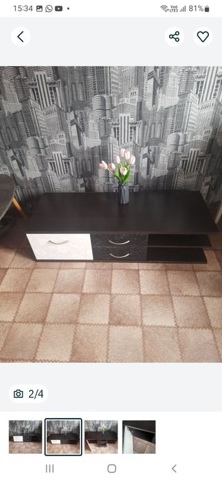 Тумба черная как новая