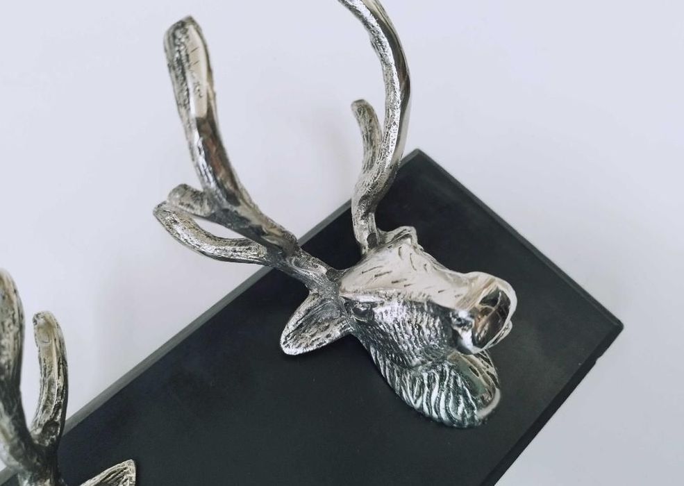 Cap de cerb argintat , Decoratiune Perete Vanatoare