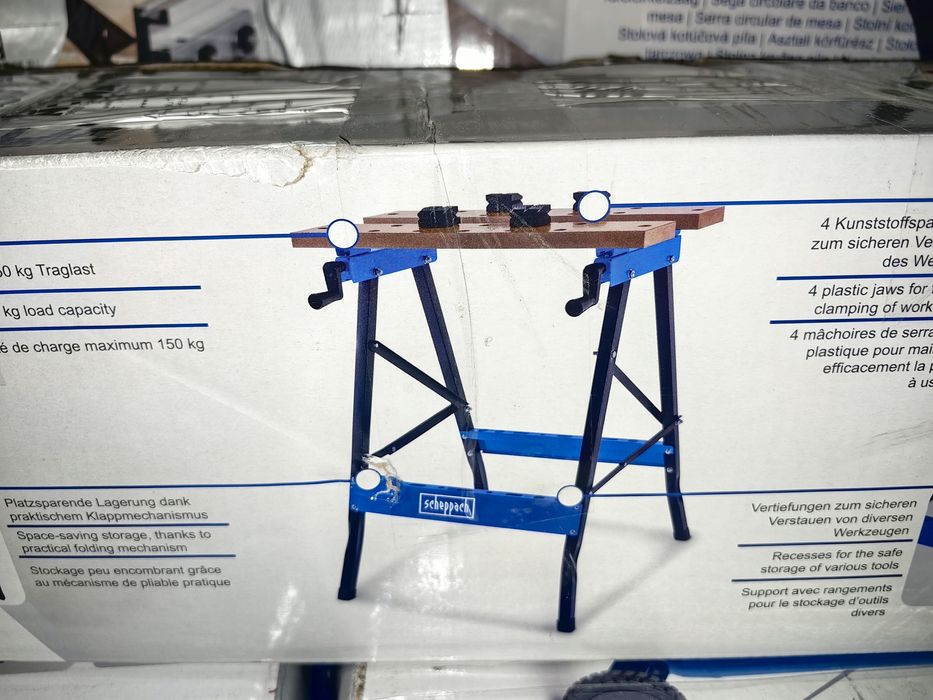 Работна и затягаща маса Scheppach WB150 - товароносимост 150 кг | рабо