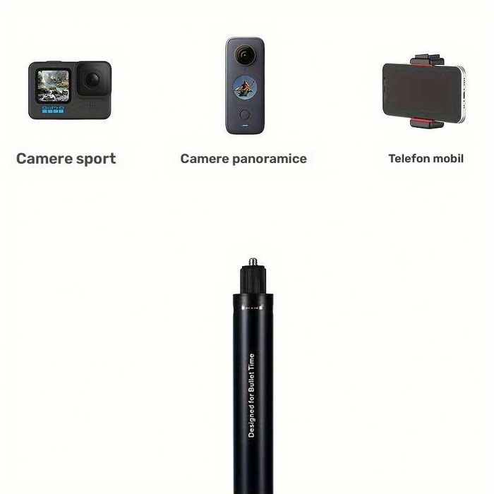 Invisible Selfie Stick invizibil Insta360 X2 X3 X4 X5 GoPro Max - 1.5m