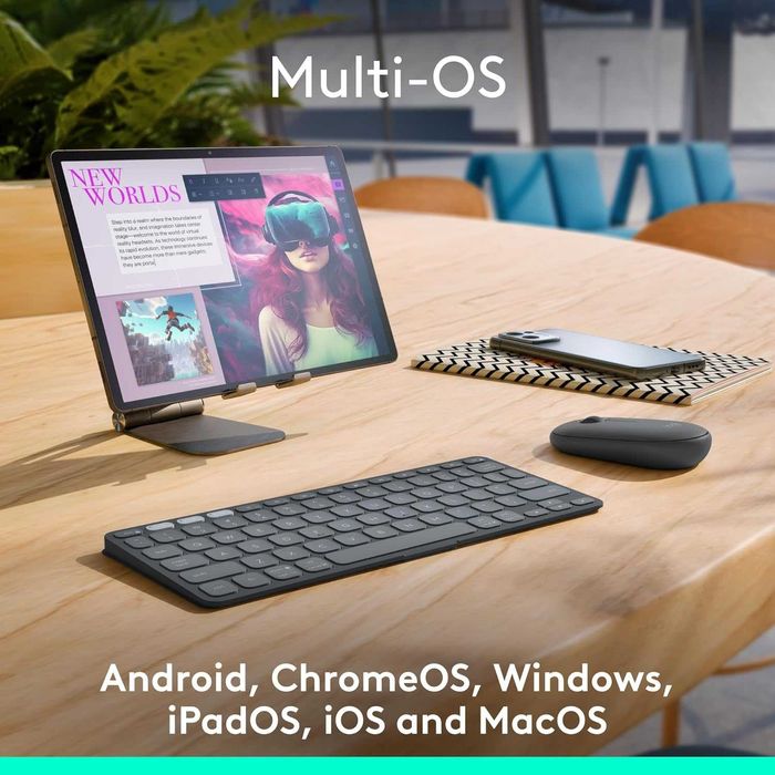 Портативная беспроводная Bluetooth Клавиатура Logitech Keys-to-GO 2