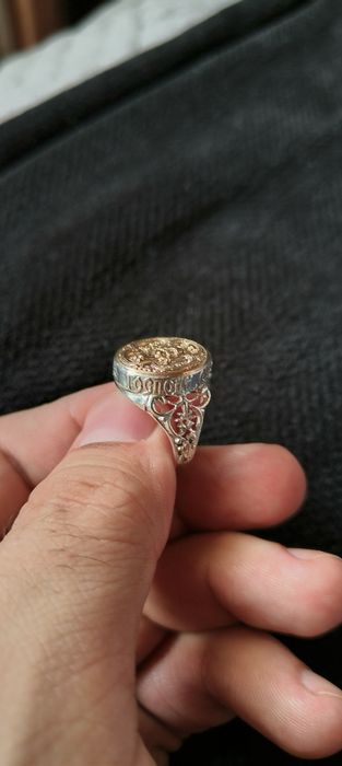 Цепь крест кольцо