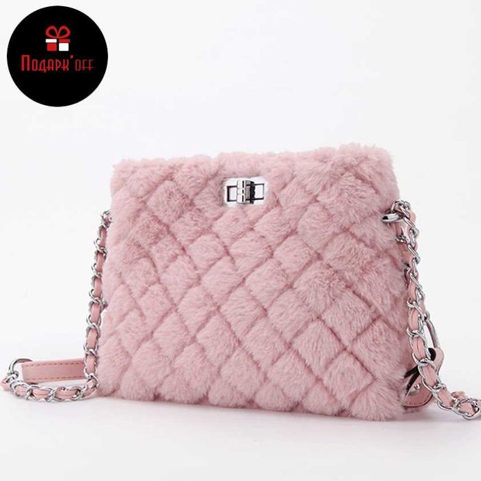 Сумочка-клатч меховая