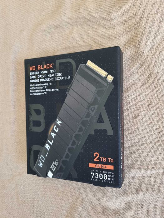 SSD WD Black SN850X, 2TB, PCIe Gen4 x4, NVMe, с радиатор
