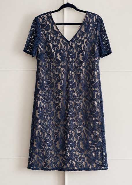 Rochie ocazie dantelă bumbac & taftă (custom made)