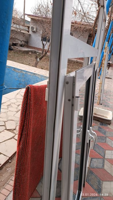 Акфа окна алюминий 2 шт