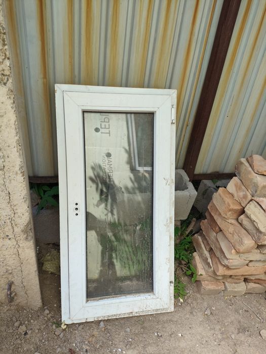 Пластиковые дверь и окно