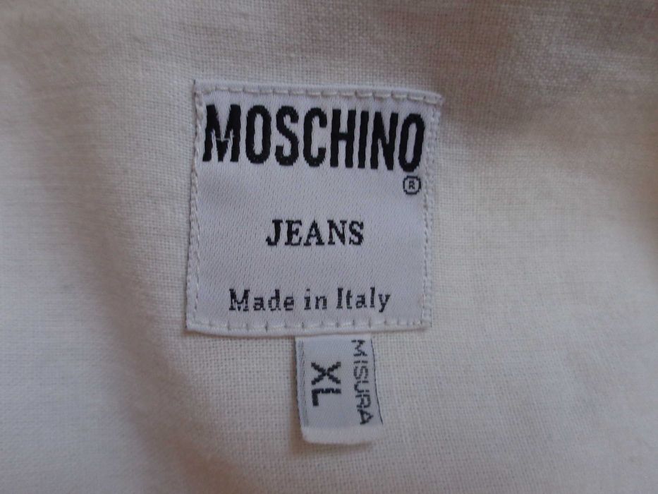 Camasa  vintage Moschino Jeans alba marimea L/XL