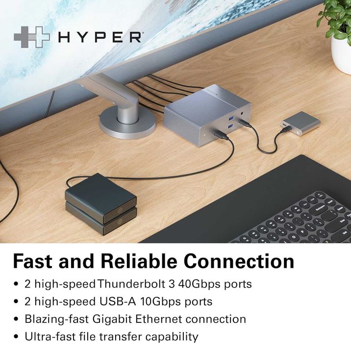 Док станция HyperDrive High-Speed Thunderbolt Docking Station 40Gbps