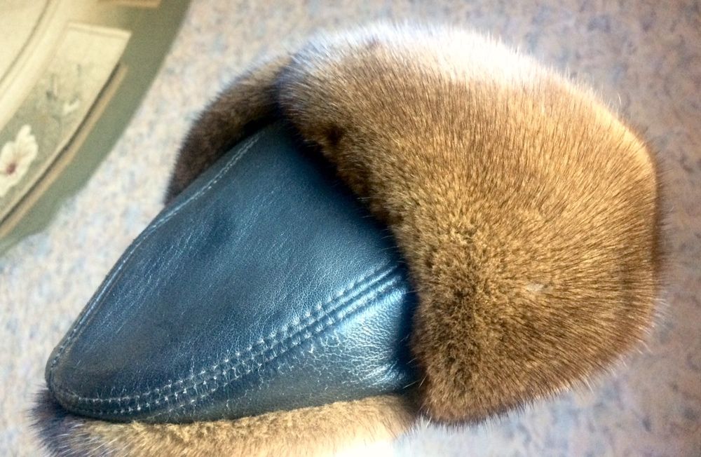 Норковая шапка мужская