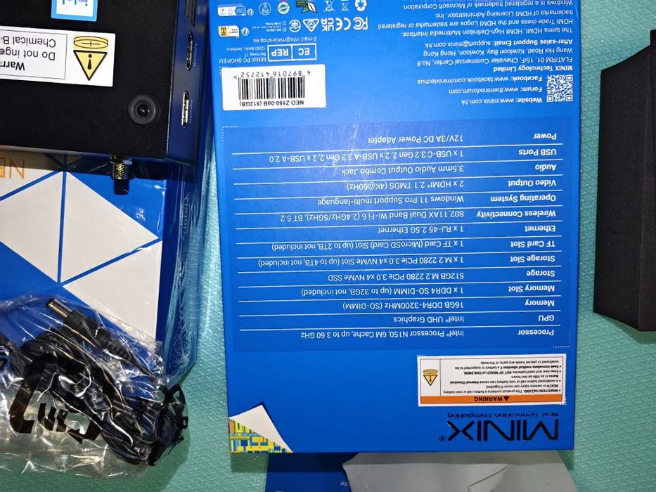 Чисто нов мини компютър MINIX Z150-0dB Безвентилаторен мини компютър с