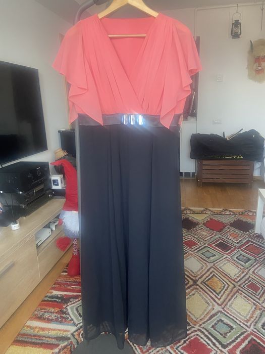 rochie ocazie cu pietre din voal