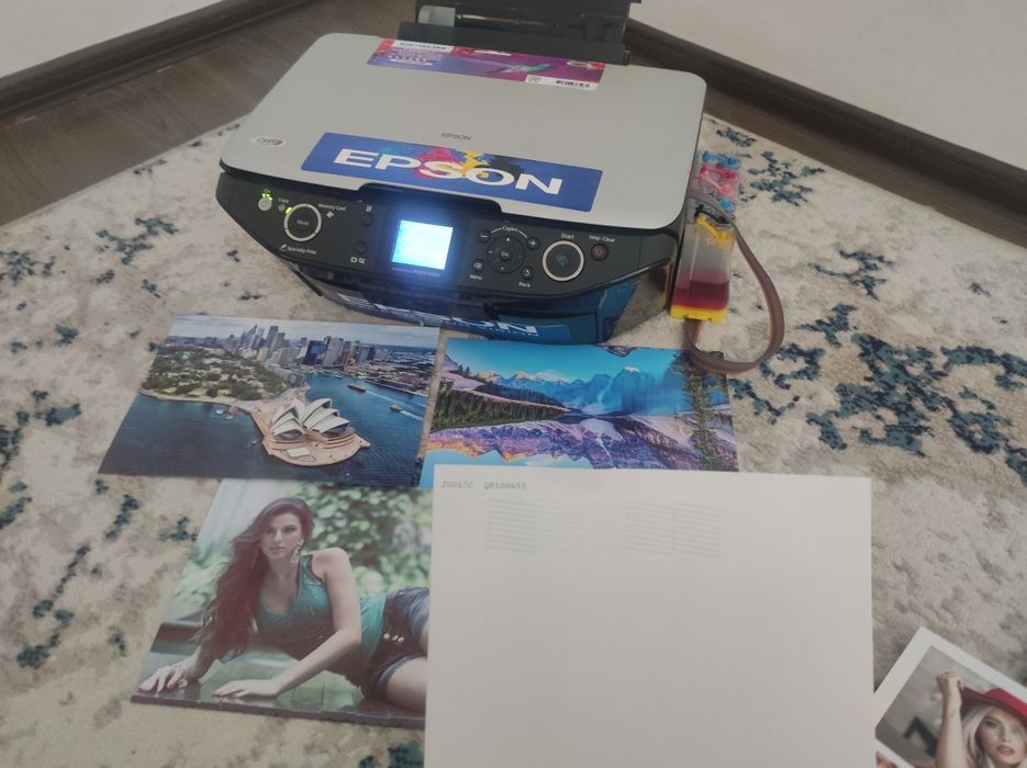 Epson 610 KOPYA_SKANERli PRINTER dyuzi 100% 6 ta rangli kam ishlagn 95