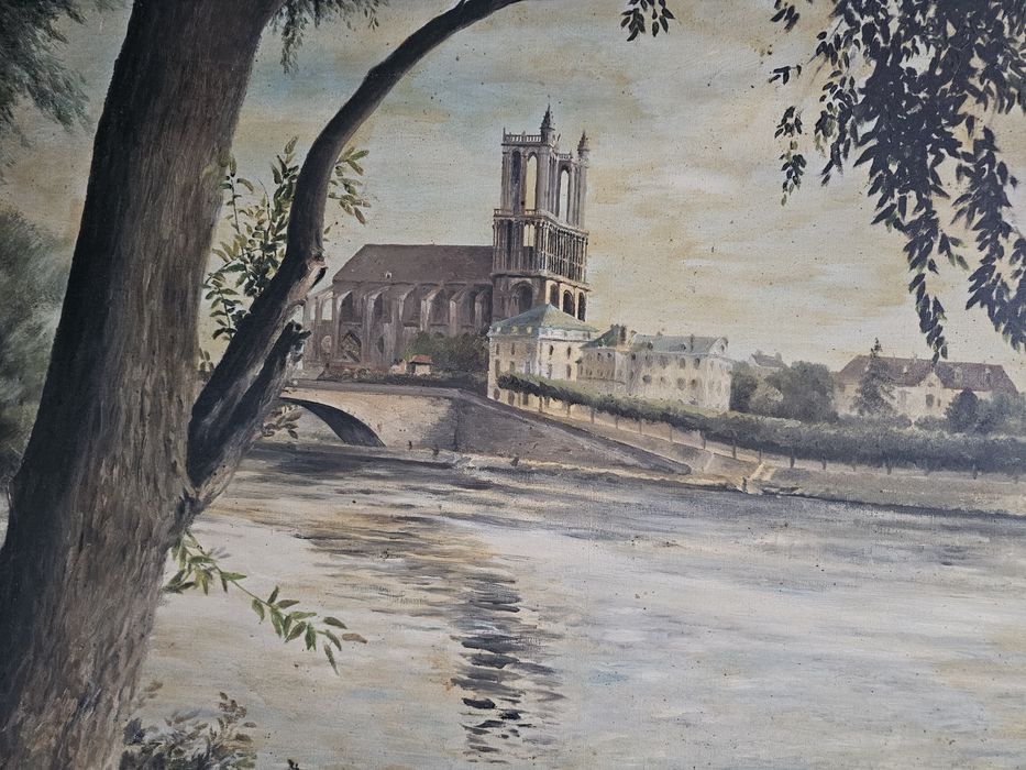 Картина рисувана с маслени бои на платно.