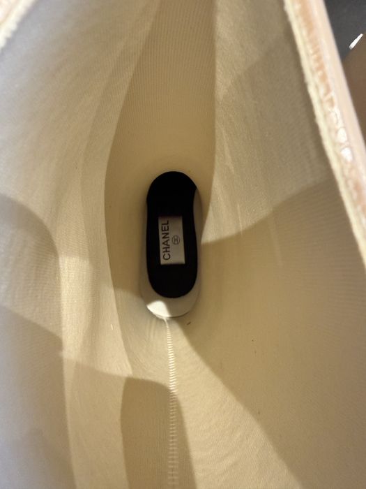 Дамски гумени бежови ботуши Chanel