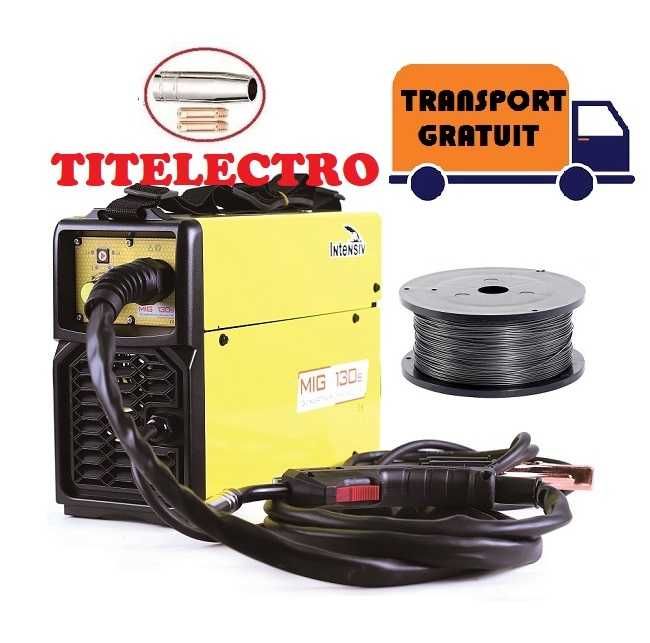 PROMOTIE Aparat sudura MIG 130s INTENSIV fara gaz + sarma flux + duze