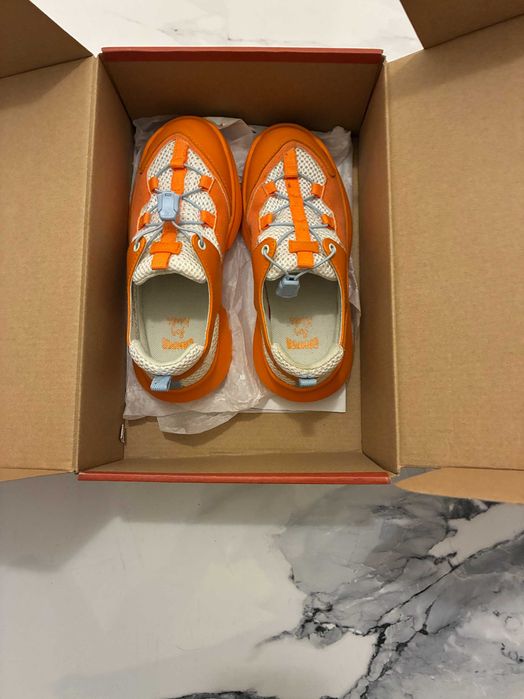 Camper Kids CRCLR Servolux Starbrush Taca White & Orange Sneaker