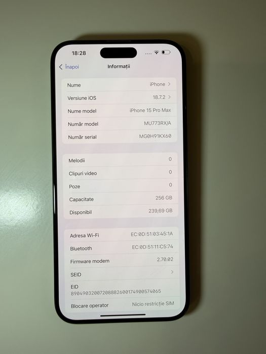 iPhone 15 Pro Max – Black Titanium | cutie completa