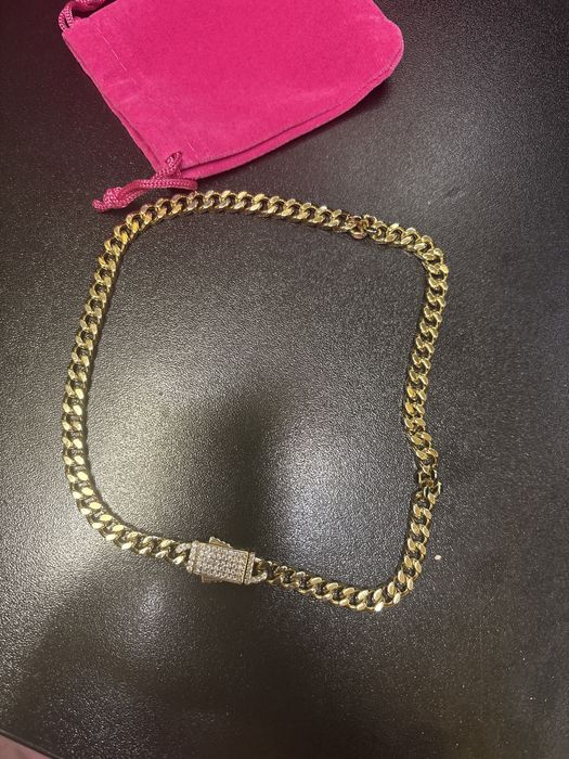 Lant cuban placat cu aur de 18K