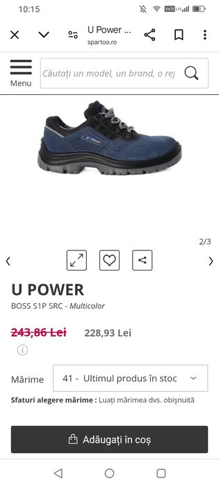 Vând bocanci noi u power