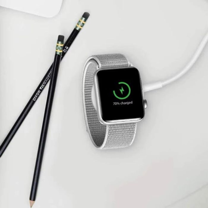  Apple Watch Magnetic Charger to USB-C ( 1m ) плетен кабел за бързо зареждане на смарт часовник с ЮСБ Ц