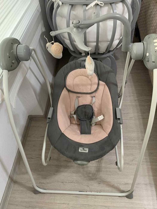 Бебешка люлка Lorelli - Tango, Grey Trees електрическа бебешка люлка