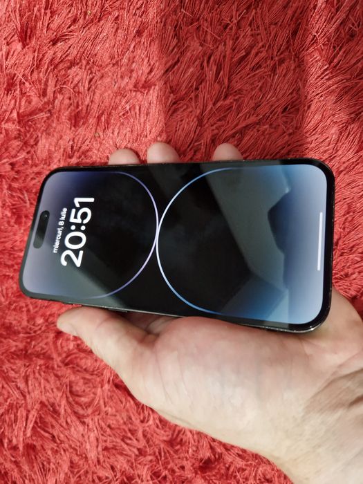 -Iphone 14Pro 128Gb 6Ram Black Bat: 100% stare foarte buna doar telefonul poze reale nici o restrictie