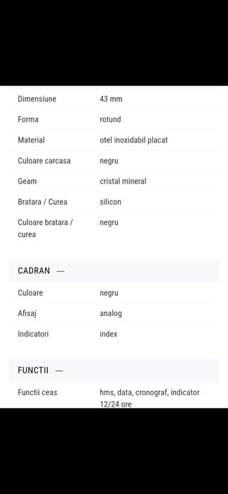 De vânzare ceas Lorus 43mm NOU la cutie