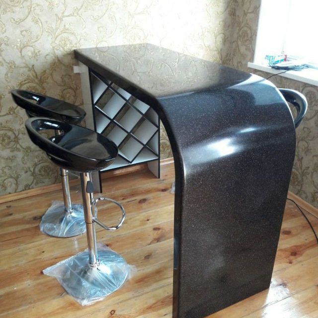 Готовим устанавливаем столешницу из акриловой и кварцевые камни