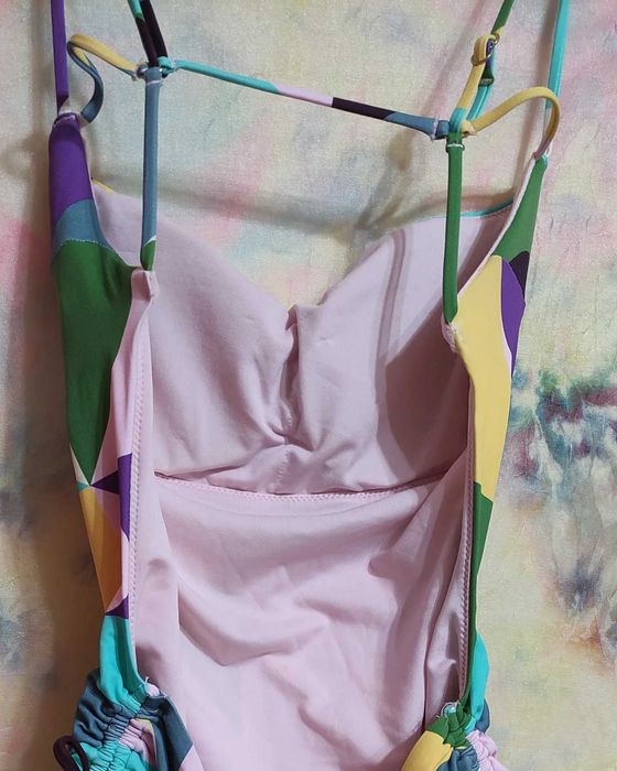 Цетен цял бански с гол гръб "Sugarfree"