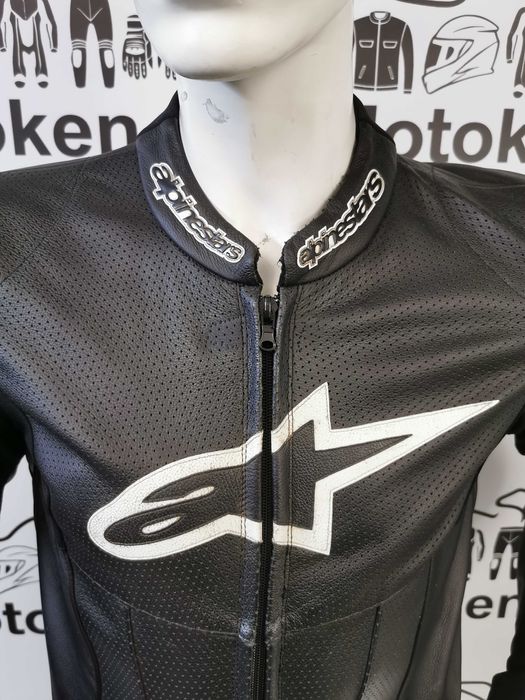 Costum moto Alpinestars cu cocoasa marimea 52